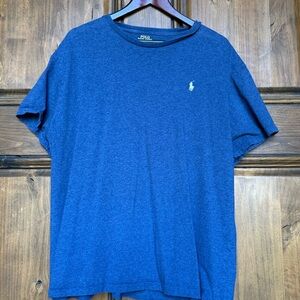 Polo by Ralph Lauren Short Sleeve Tee in Heather Blue with Embroidered Pony